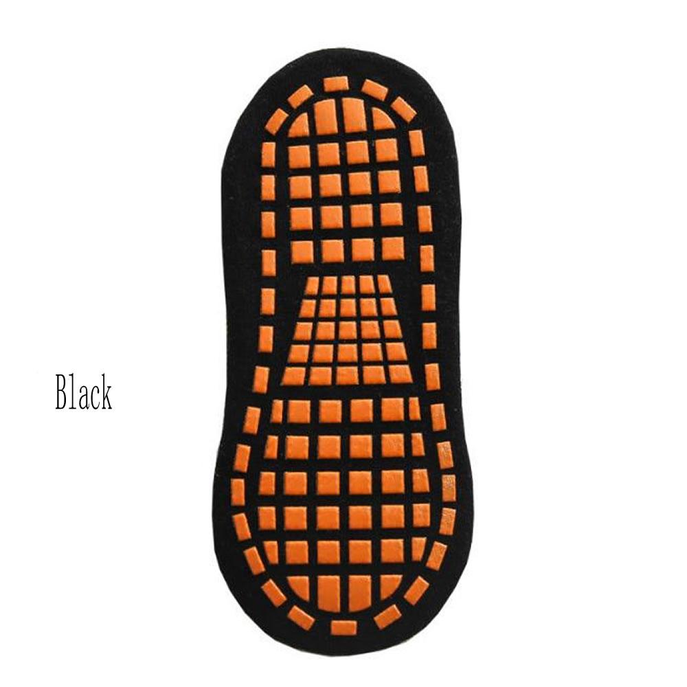 Kinderen Volwassenen Antislip Sokken Ouder-Kind Trampoline Sok Katoenen Sokken Elasticiteit Sport Jongens Meisjes Buiten Kinder Sokken 5-12 Years Old zwart