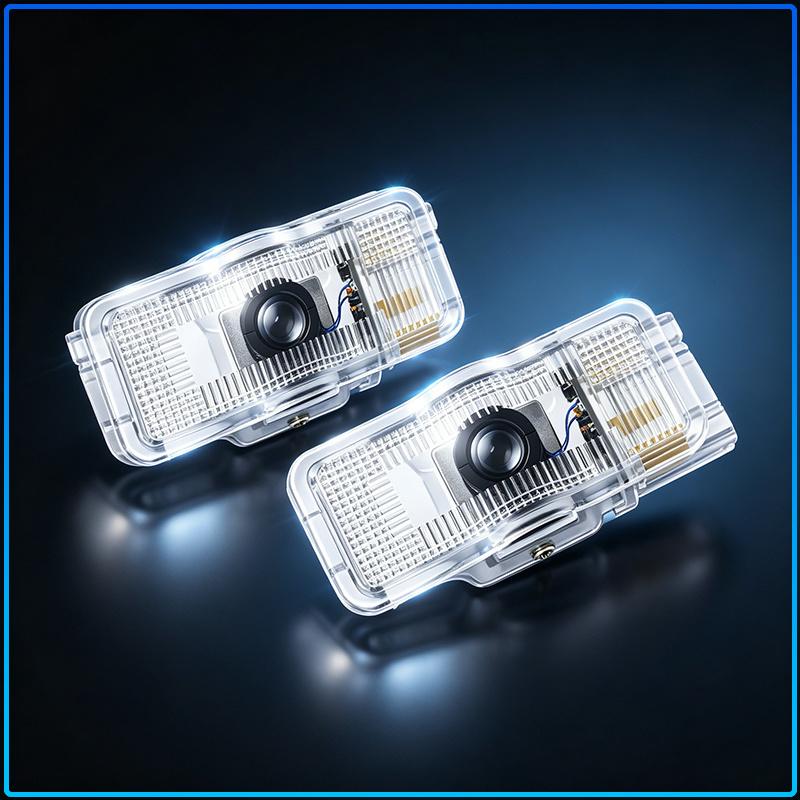 2 Stück HD LED Auto Tür Logo Projektor Willkommenslicht Auto Zubehör für Peugeot 406 306 4008 307 Traveller 206 308 205 206CC 408 207 208 508 3008 407