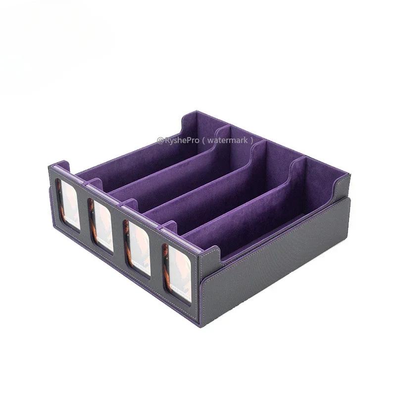 Ящик для хранения карт для более чем 3000 коллекционных карт с держателями карт окна для просмотра кейс для колоды MTG с 12 разделителями 4 блока 4 держателя 19487₽