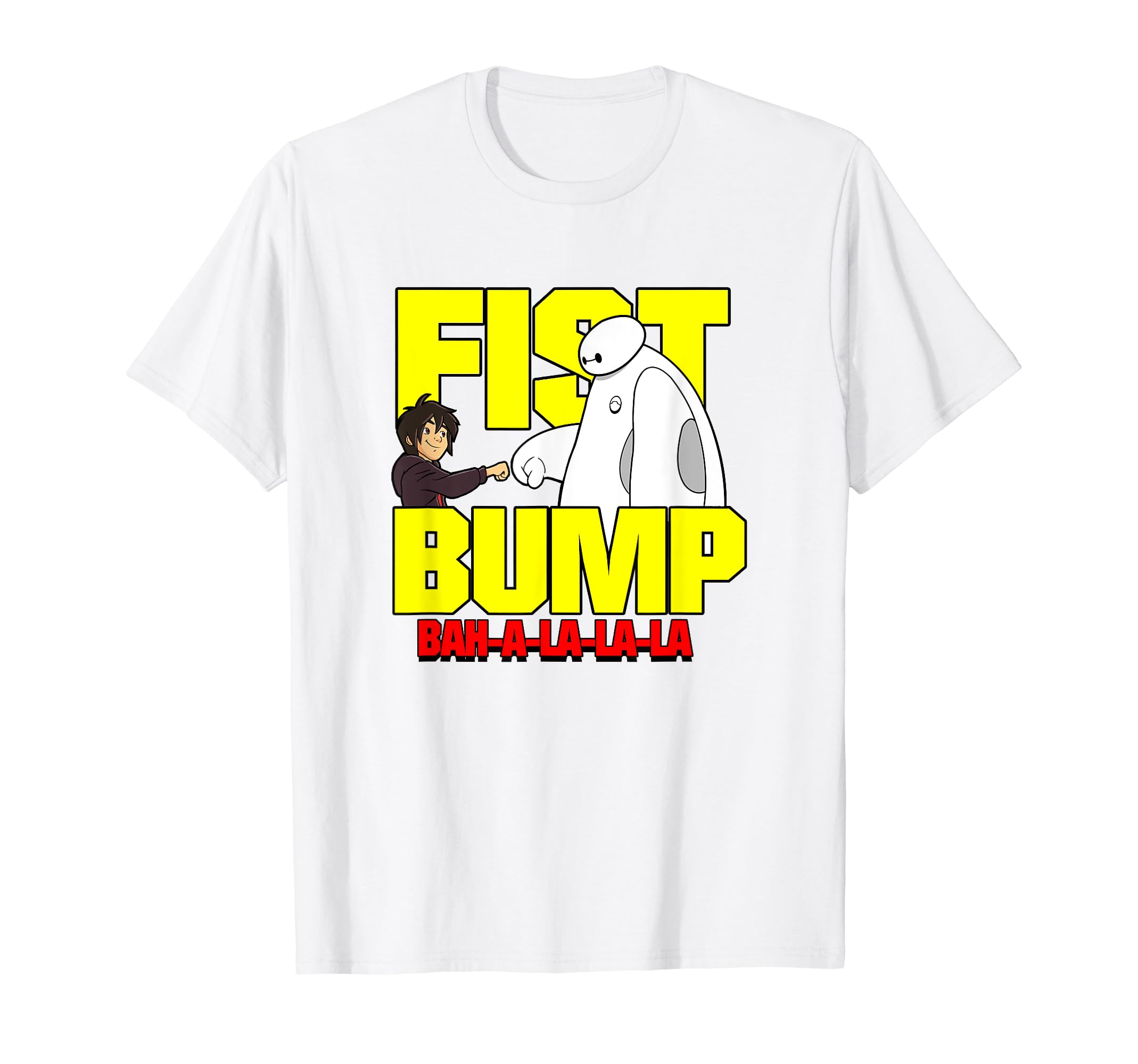 

Disney Big Hero 6 Fist Bump Baja A La La Hiro & Baymax T-Shirt