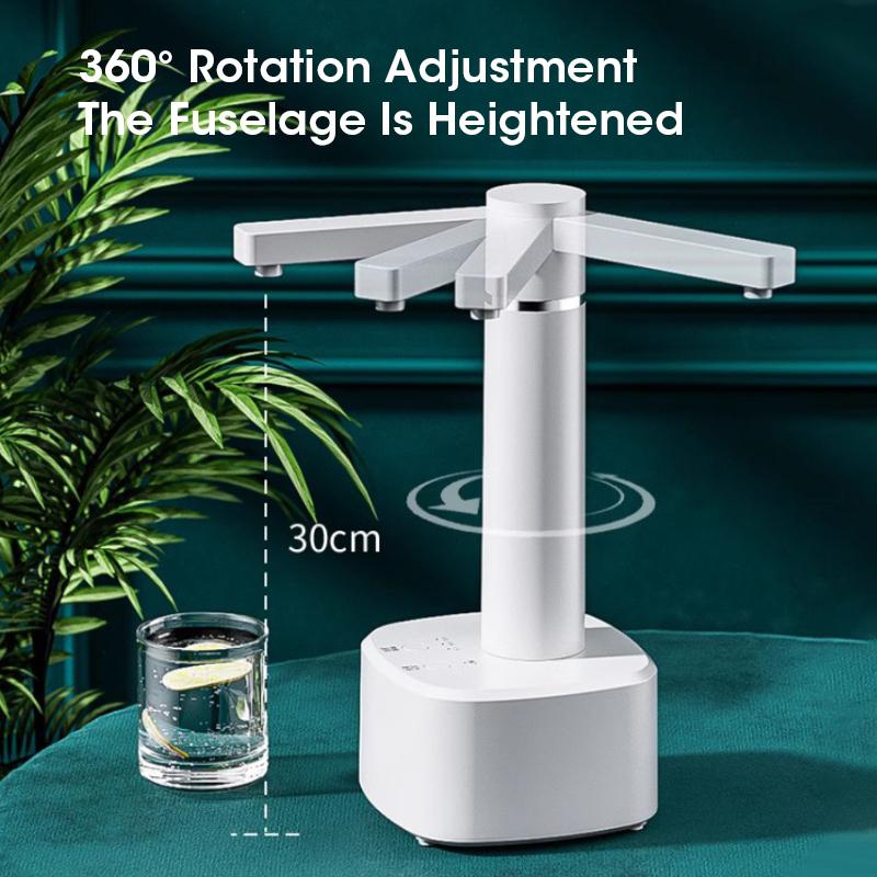 Electric Water Pump Household Foldable Desktop Water Pump Fully Automatic USB Charging Rotatable Adjustable Gallon Bottle Pump