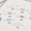 1pc New Transparent Bag Hanging Expansion Buckle with Double D-Rings Decorative Bag Strap Hanger Bag Strap Clip Itabag Accessory