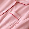 Pure Cotton Knit Maternity Pajama Set - Long Sleeve Nursing Cardigan for Spring & Autumn