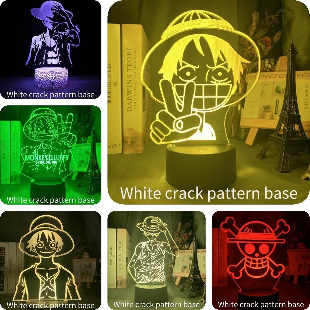 Piece One Luffy 3d Usb Night Light Remote Control Change Color 16 Lamp Colors