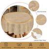 1 Piece Of Modern Marble-Themed Round And Rectangular Tablecloths, Available In Various Sizes, Elegant Gold Marble Pattern Printing Design, Spring And