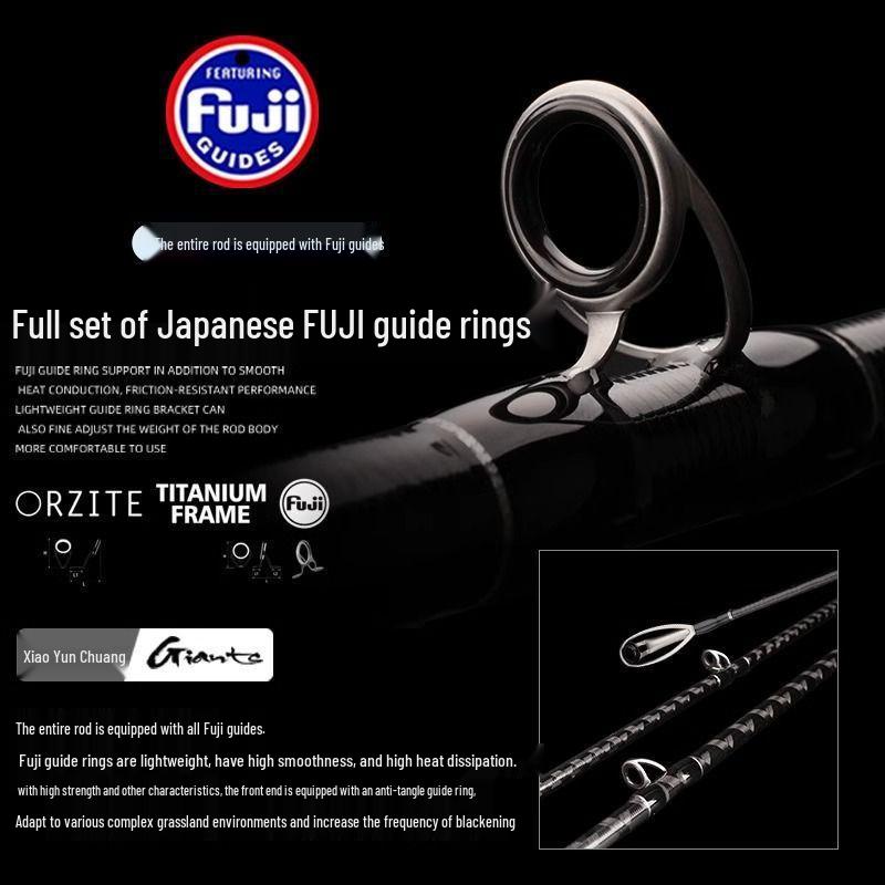 Jintu Xiaoyao Sword XH Thunder Blackfish Lure Rod - Super Hard, Long Cast, Fuji Ring