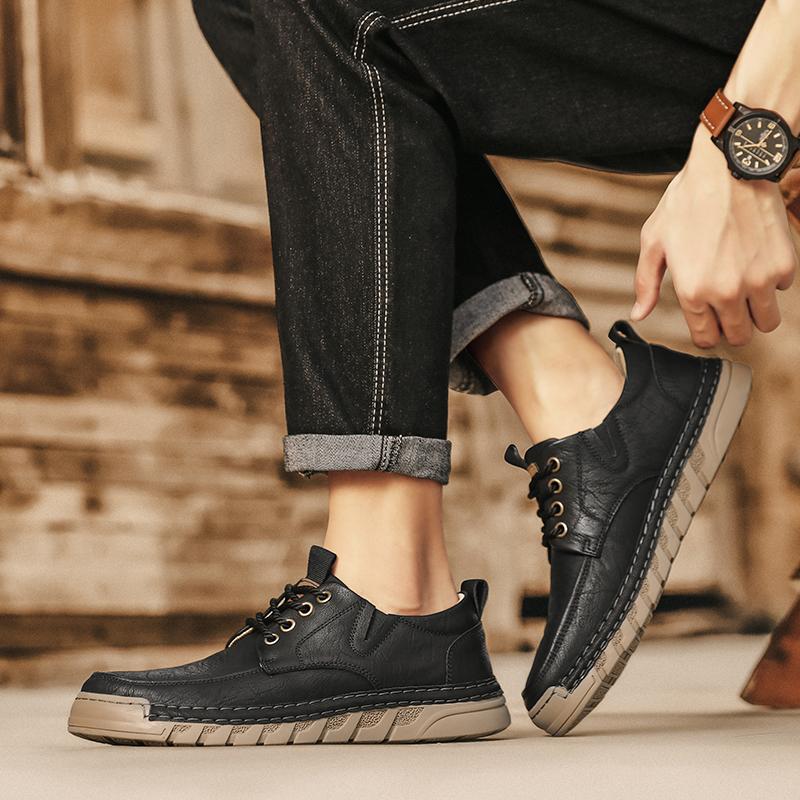 Handmade Men Shoes Casual Leather Shoes For Men Loafers Moccasins Men Flats Shoes Driving Shoes