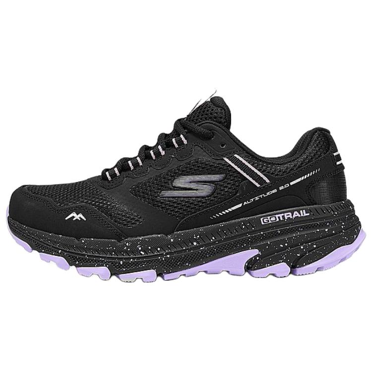 Skechers Go Run Trail Altitude 2.0 Comfortable Low-Top Running Shoes Women sneaker Black 129525C-BKLV 35