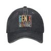 Gen X Cassette Memories No Evidence Baseball Cap Sun Kpop Rock Sunscreen Washed Unisex Unisex Fitted Retro Design Baseball Caps