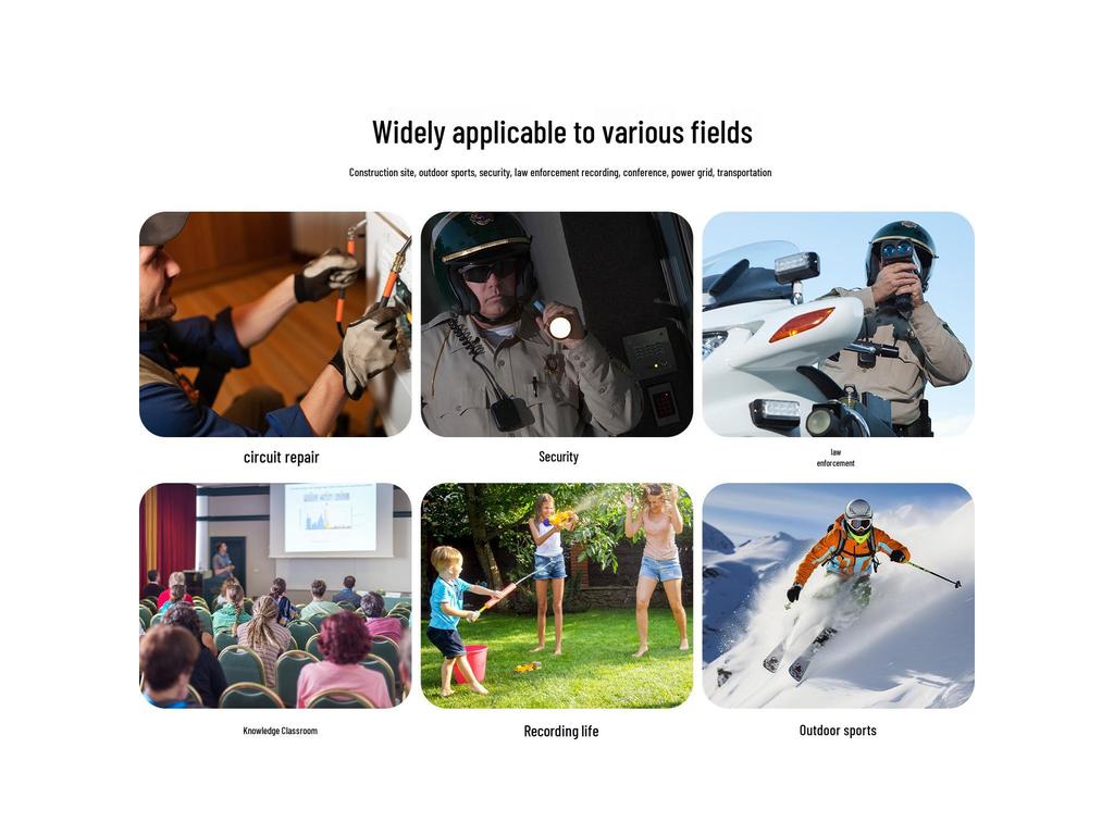 S11 Portable 4G Wireless HD Outdoor Sports Recorder with Extended Standby