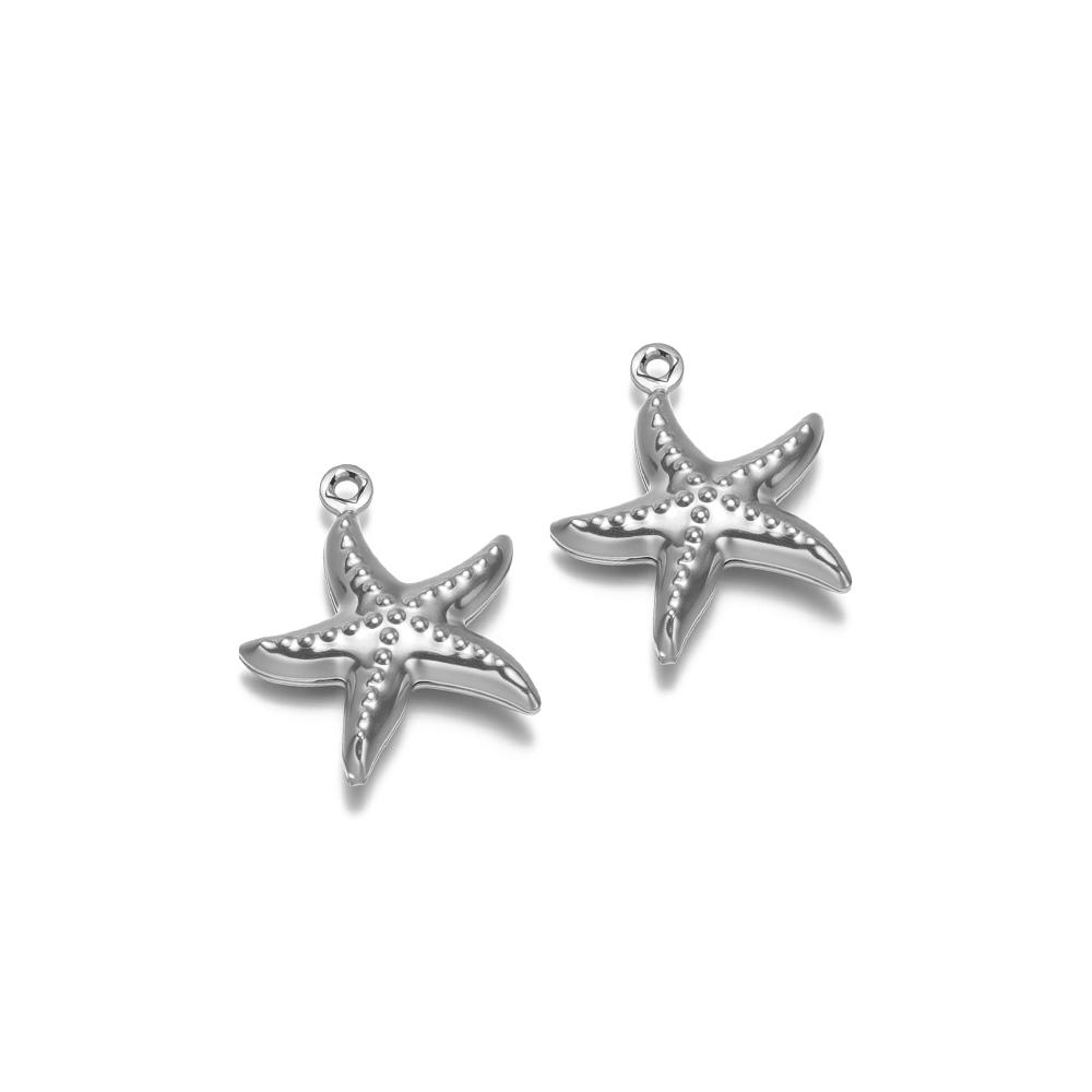20pcs Stainless Steel Hollow Seashell Conches Turtle Charms Pendant  for DIY Jewelry Bracelet Necklace Findings Earrings Making