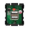 5V 2.1A Dual USB Power Socket Embedded USB Desktop Receptacle AC Power Charging Module QC Fast Charging Interface Socket