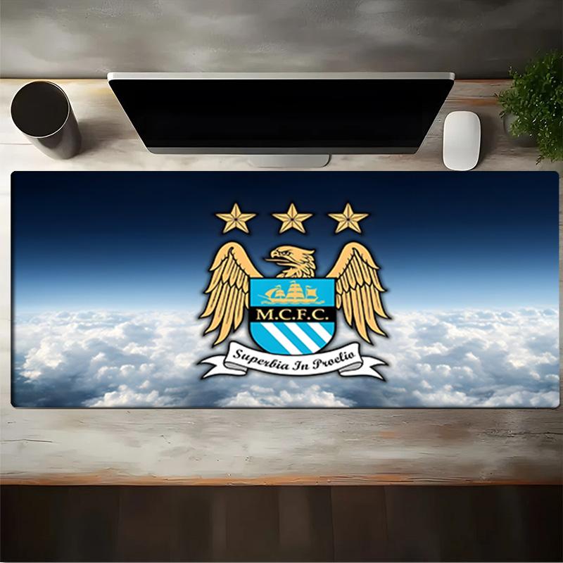 Football Manchester Crest Mouse Pad, Gaming Mouse Pad, Keyboard Pad, Desk Decor for Computer Notebook Fan Gift Birthday Gift