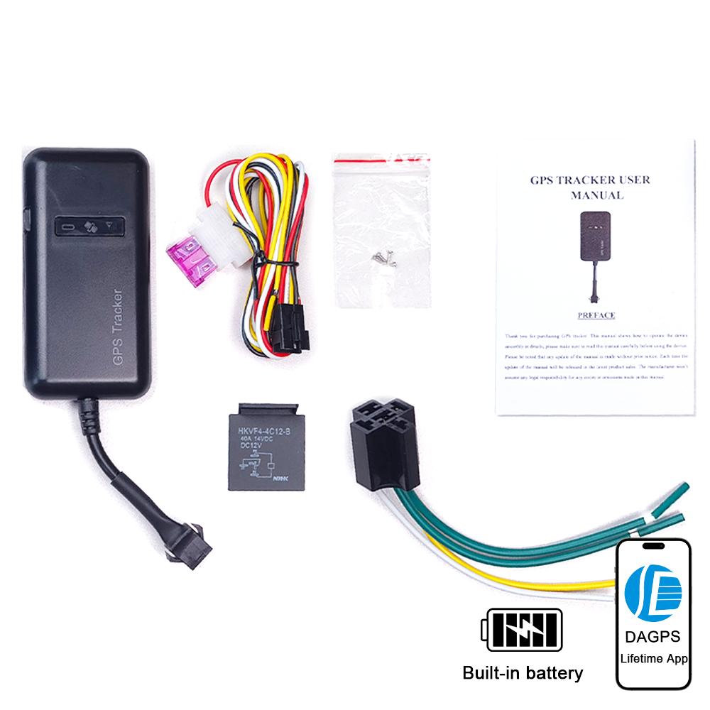 Original DAGPS tracker gt02 4pin motocycle car gps tracker cut off fuel stop engine acc alarm with sleep save battery gprs