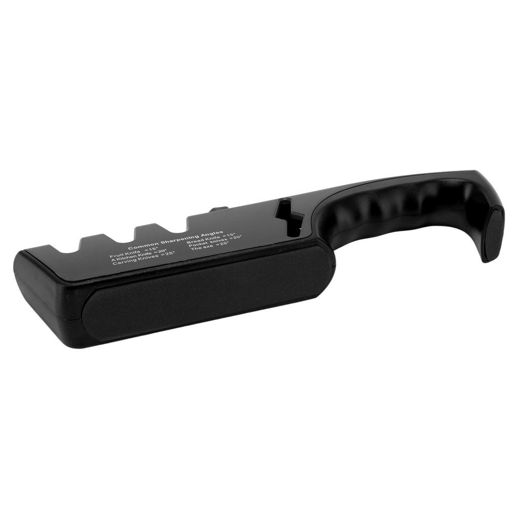 Knife Sharpener Diamond Black Ergonomic Multifunctional Adjustable 3 Stages Kitchen Tool