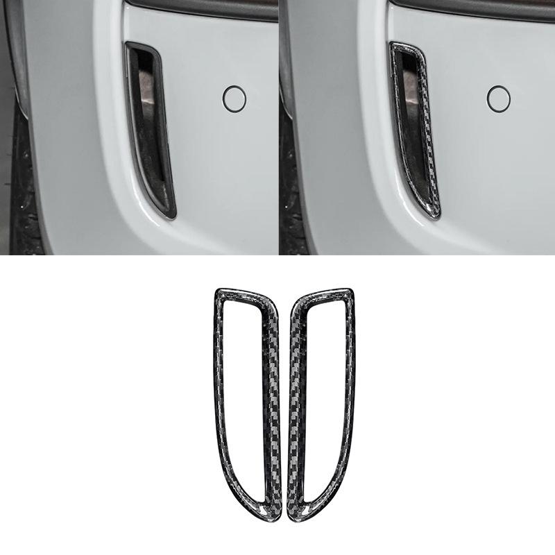 Fiat 500 Abarth 595 2016 Rear Fog Light Carbon Fiber Frame Sticker