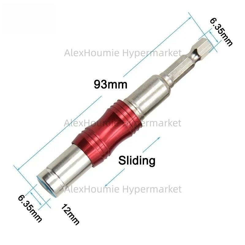 Šroubovací bity s 1/4" šestihranným magnetickým kroužkem Vrtačka Ruční nářadí Prodlužovací tyč vrtáku Rychloupínací držák Hnací vedení Šroubová vrtačka