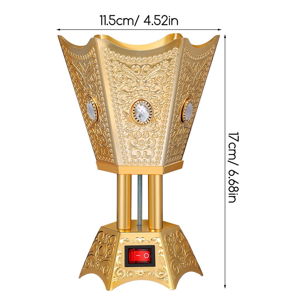 Electric Incense Burner Desktop Middle East Style Plug-in Censer Holder Home Table Decorative Burner Censer Holder