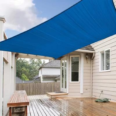 1 pz Rete isolante per tetto Vela ombreggiante a quattro angoli per esterni Tenda parasole avvolta Tendalino perforato Rete per la privacy del balcone Tenda parasole