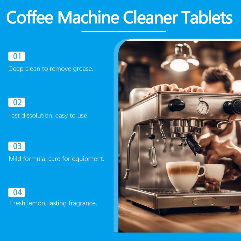 Espresso Machine Cleaning Tablets Descaling-Backflush Oil Remover Solution Cleaner Clean Tablet Special Cleaning Pill For Coffee