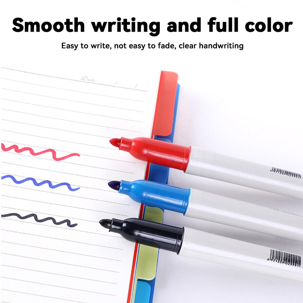 6/10pcs Mixed Oil-based Marker Pen Not Erasable Quick-drying Waterproof Marker School Students, Business Office Supplies