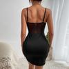 Women's Solid-color Fishbone Form-hugging Short Dress