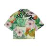 Li Ning Sports Trend Series Floral Letter Print Short Casual Short Sleeve Shirt Women Shirts Multicolor ASHS130-3