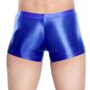 Herren Glänzende Atmungsaktive Unterwäsche Niedrige Leibhöhe Scheide Beutel Elastischer Bund Slips Bade-Schlaf-Shorts