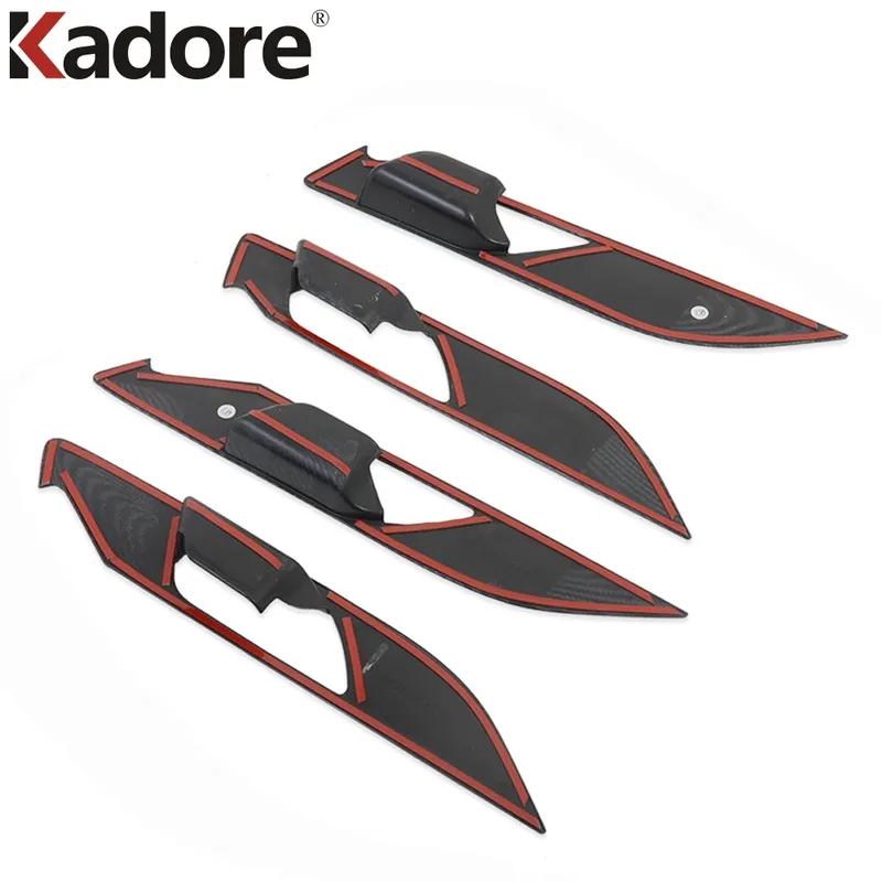 Car ide Inner Door Handle Bowl Cover Trim For Hyundai Cantus Creta ix25   Carbon Fiber Interior Molding Accessories