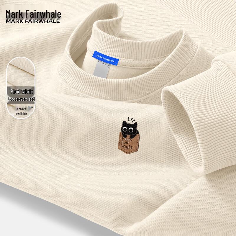 Mark Fairwhale Men's American Style Round Neck Sweatshirt