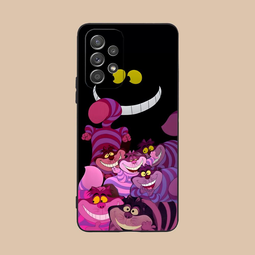 C-Cheshire Cats Phone Case for Samsung Galaxy A73 72 71 70 56 55 54 53 52 36 35 34 23 16 15 5G Colour Printing Smartphone Pretty