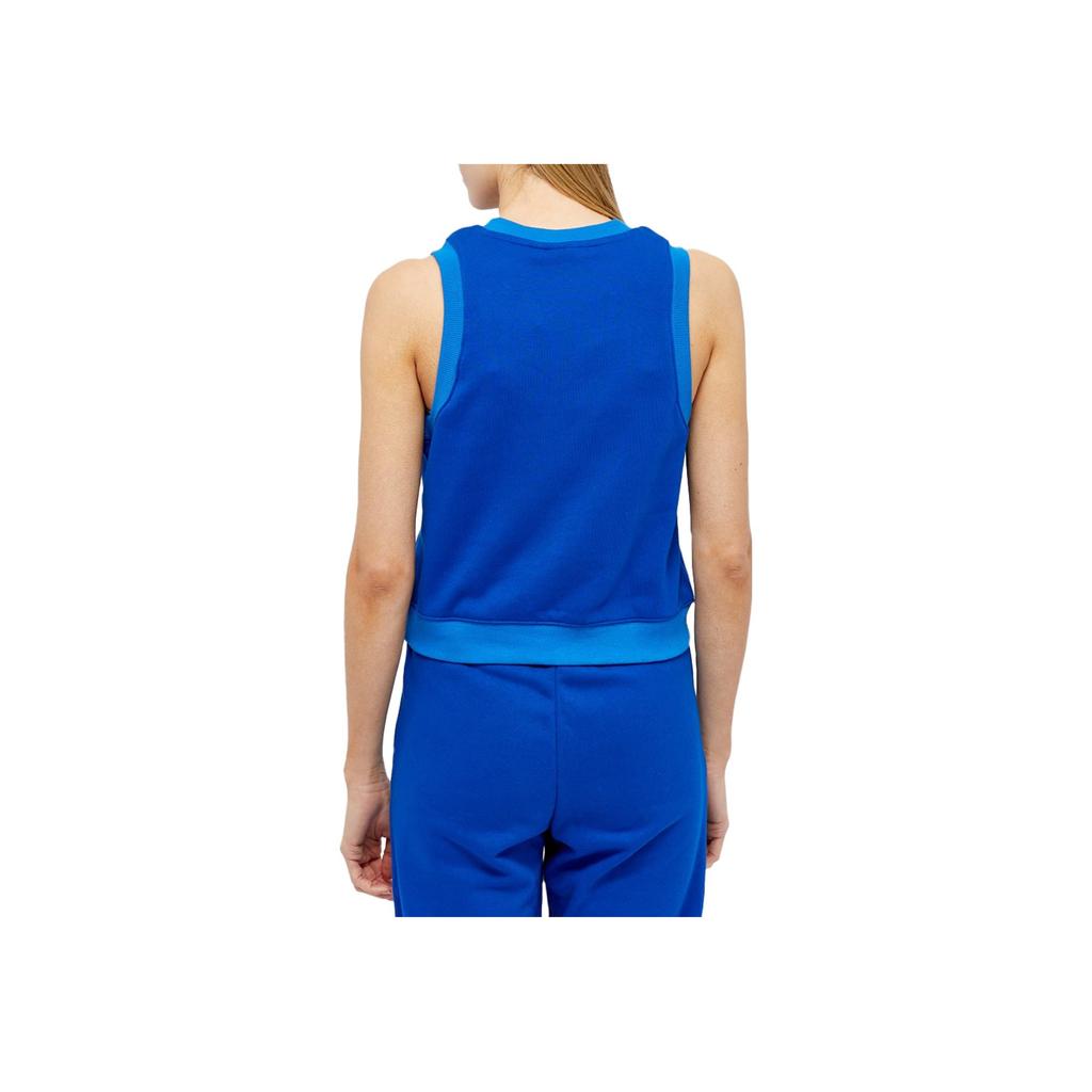 adidas Originals Trefoil Logo Sleeveless V-Neck Vest Women Vests Blue IB2059