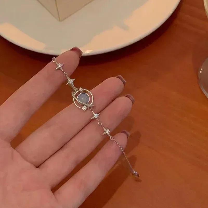 Fashion Planet Bracelet for Women Charm Luxury Moonstone Crystal Stars Bracelet Girls Fine Zircon Gift Wholesale