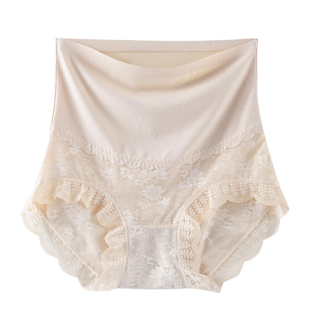 High Waist Postpartum Body Shaper Shapewear Lace Floral Briefs Comfortable Slimming Shapers  Women