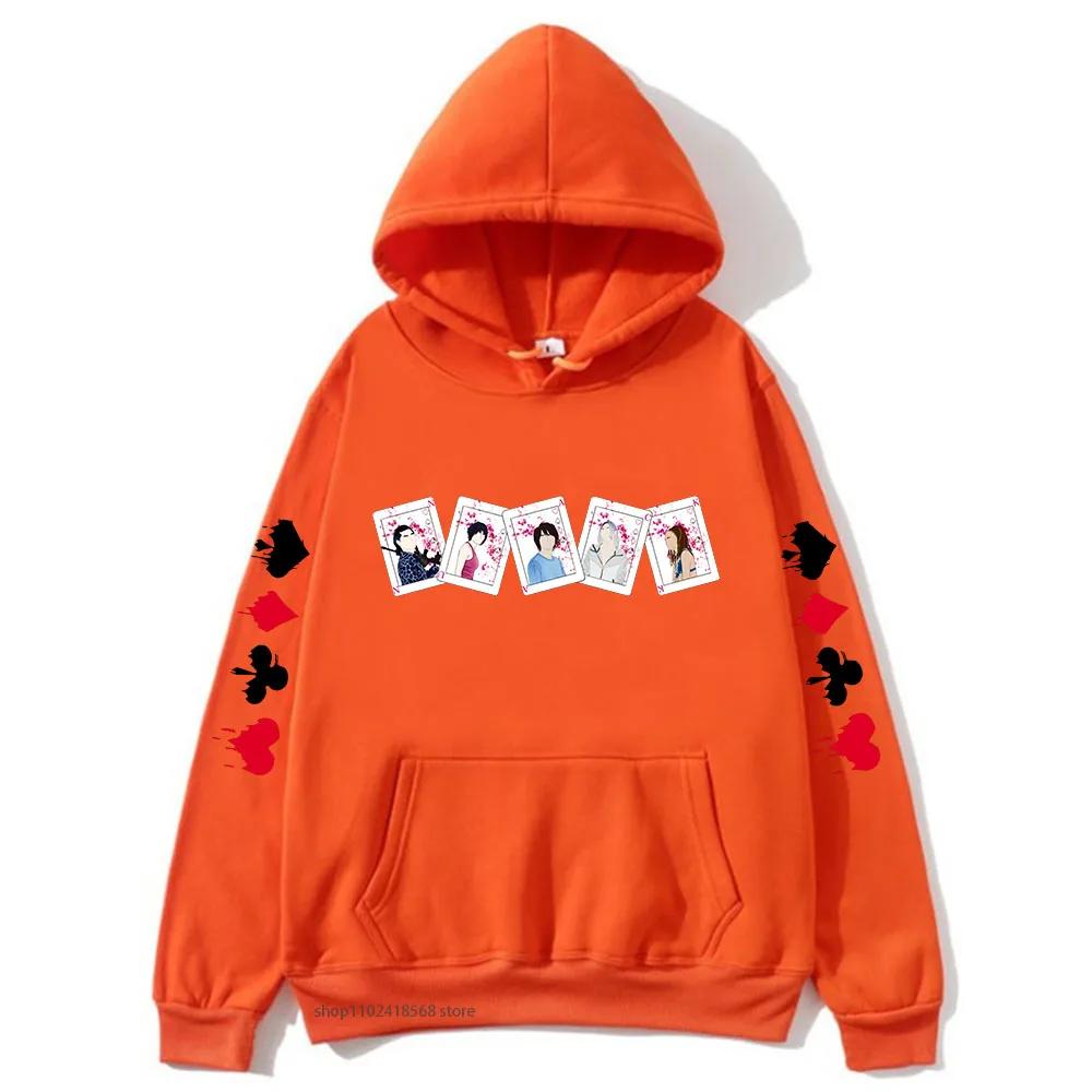 Alice In Borderland Hoodies for Men Women Characters Cards Sweatshirt Y2k Sudadera Male Clothing Streetwear