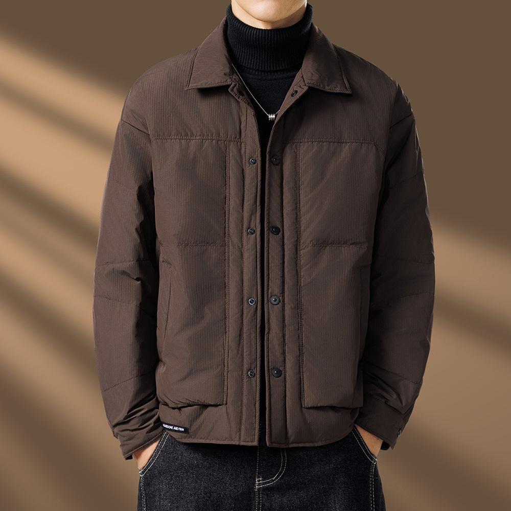 2025Daily Casual Men's Cotton Jacket Hooded Slim-Fit WinterTrendy padded clothes