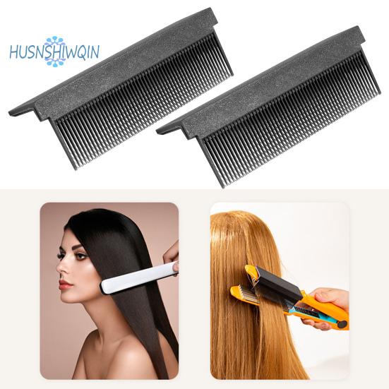 Sada 2 ks hřebenů na rovnání vlasů Karbonová vlákna odolná proti vysokým teplotám Hladký styling Kadeřnické nástroje