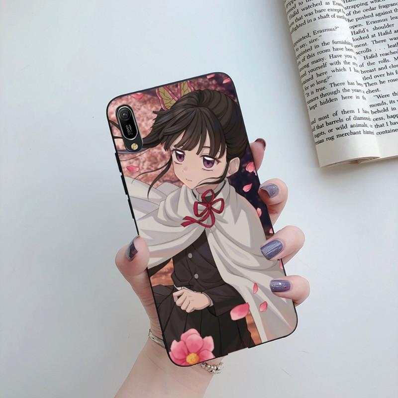 Tsuyuri Kanawo Demon Slaye Phone Case For Huawei Mate 40 30 20 10 Pro Lite Nova 9 8 5T Y7p Y7 Soft Black Phone Cover