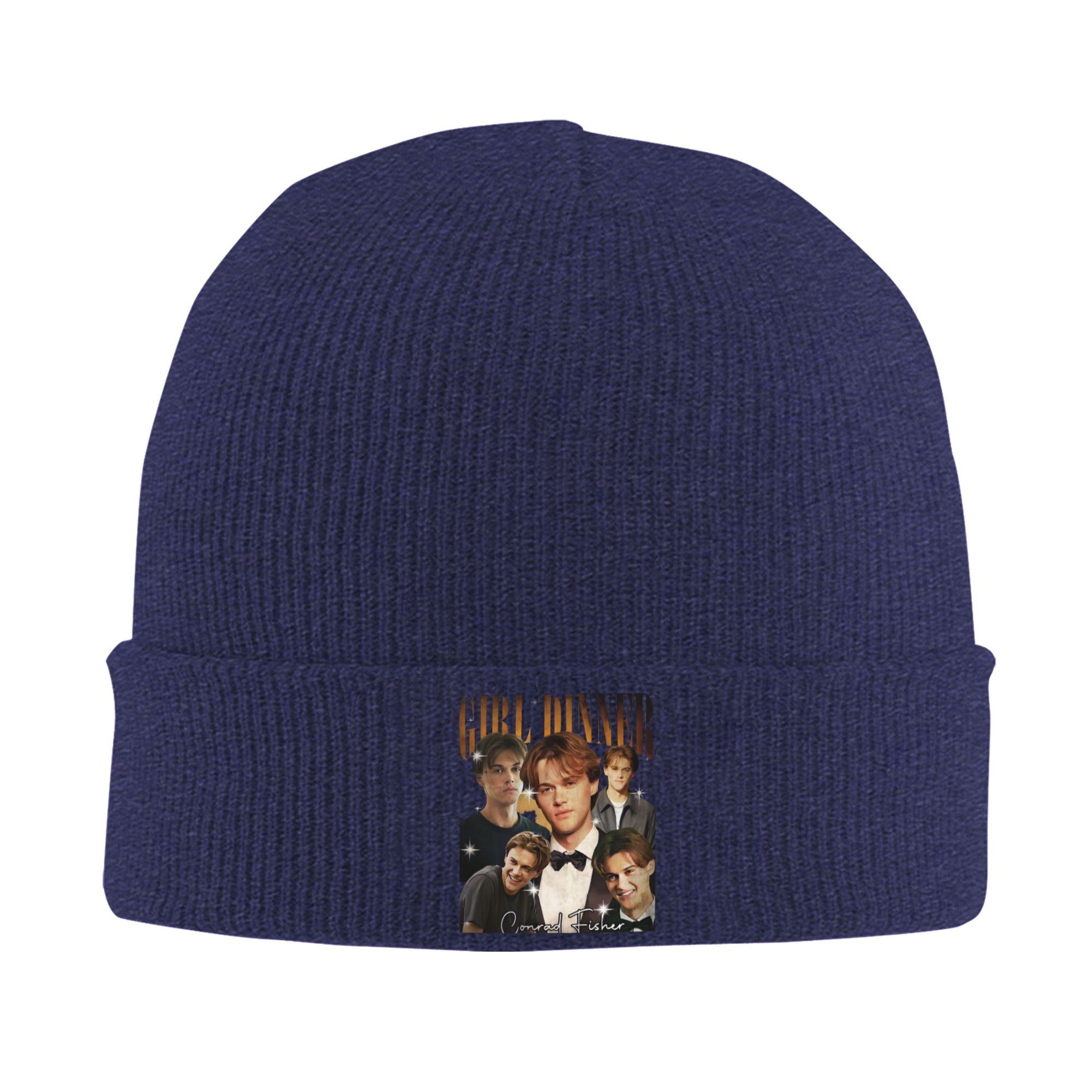 

Girl Dinner Conrad Fisher 90s Film Knit Hat Beanie Hats Gym Warm Soft Adult Unisex Bonnet Hats Winter Graphic Street Caps Gift One Size