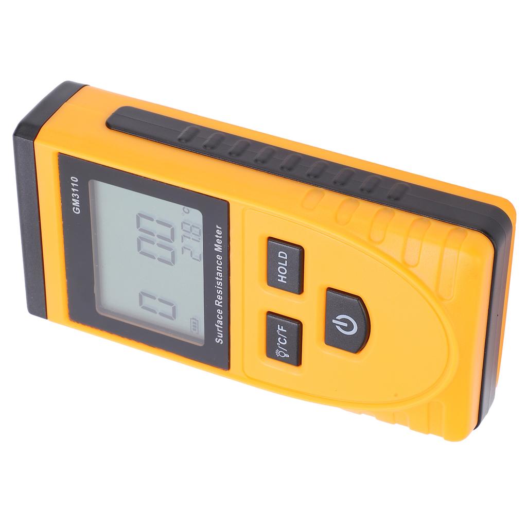 GM3110 Surface Resistance Meter High Accuracy Digital Display AntiStatic HighDefinition Backlight Resistance Tester