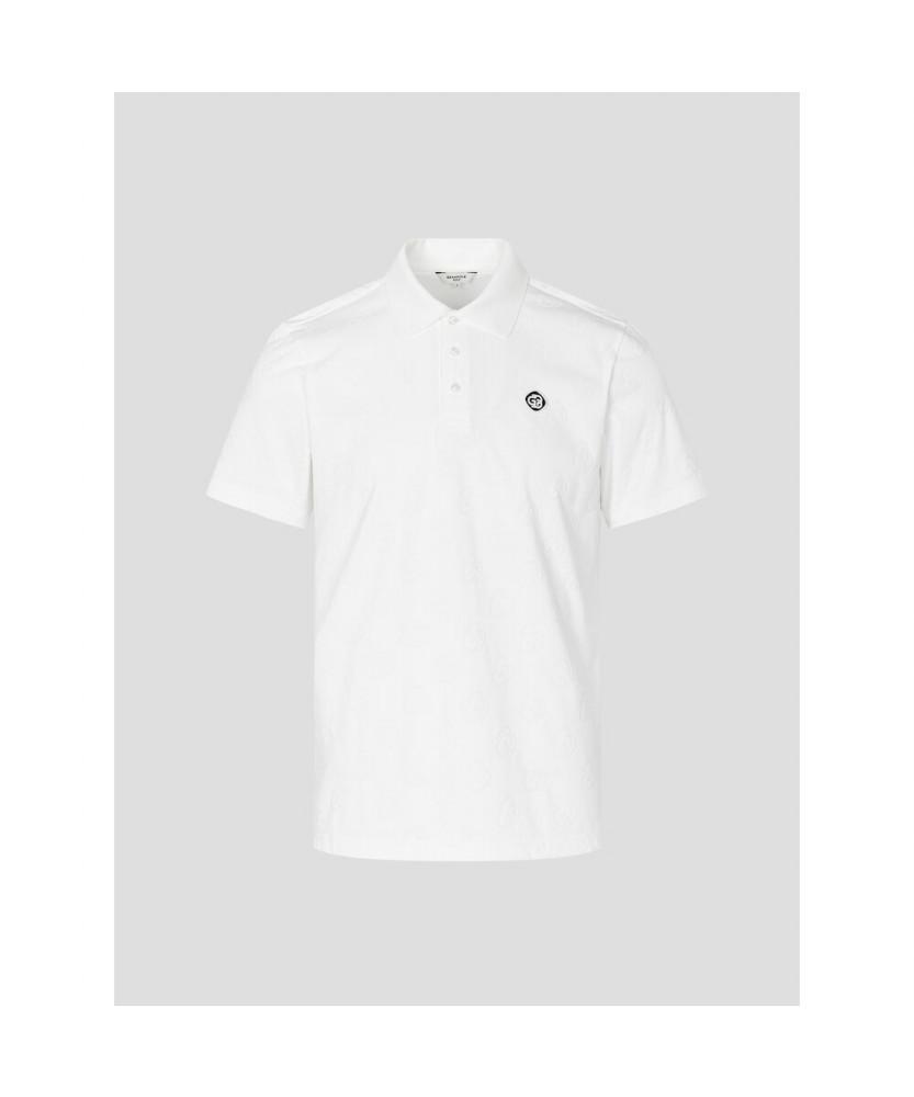 BEANPOLE GOLF [Heritage] Men'S Jacquard Short Sleeve T-Shirt - White