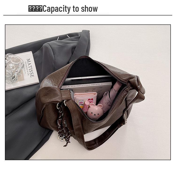 Women's Large Capacity Autumn Fashion Shoulder Crossbody Bag - High-Quality Texture, Versatile Dumpling Design