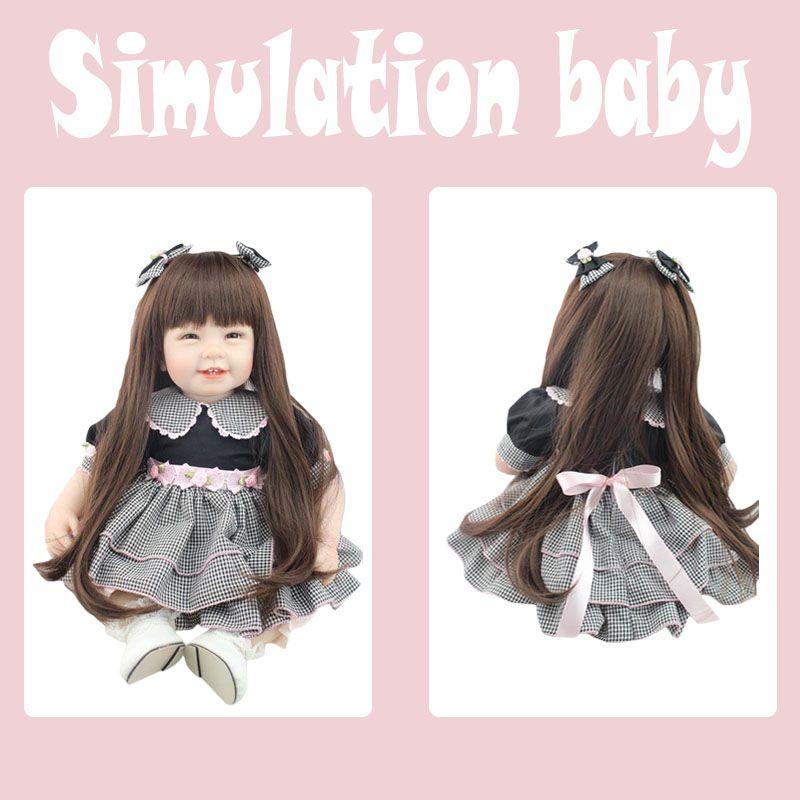Npk Cute Smiling Face Realistic Baby Doll For Pretend Play And Girls' Gifts