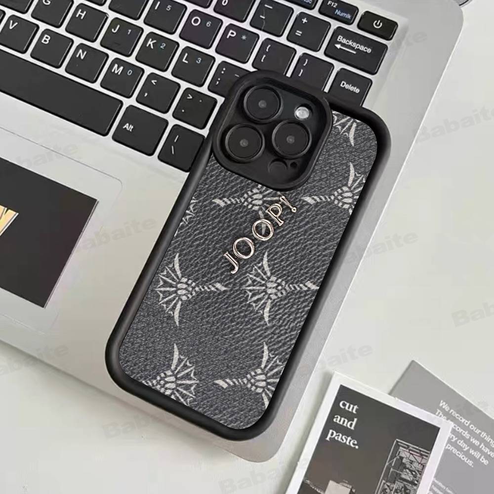 Modemarke J-Joop Handyhülle für iPhone 11 12 13 16 15 17 14 Pro Max Weiche Silikonhülle Funda