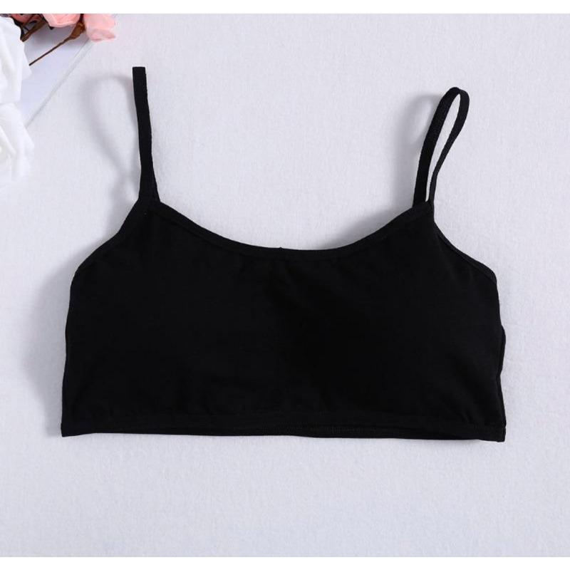 Young Girls Soft Cotton Training Bra Tube Top Puberty Breathable Underwear