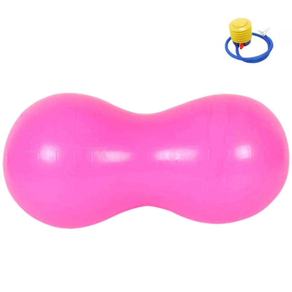 Peanut Ball Anti Burst Exercise Ball Multi-Function PVC Fitness Ball Non Slip Peanut Therapy Ball for Core Strength Training