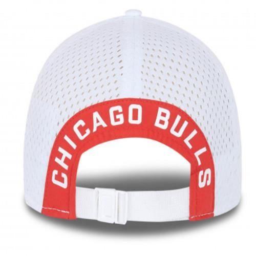 Casquette - NEW ERA - Chicago Bulls - Blanc - Rouge - Polyester - Adulte - Mixte