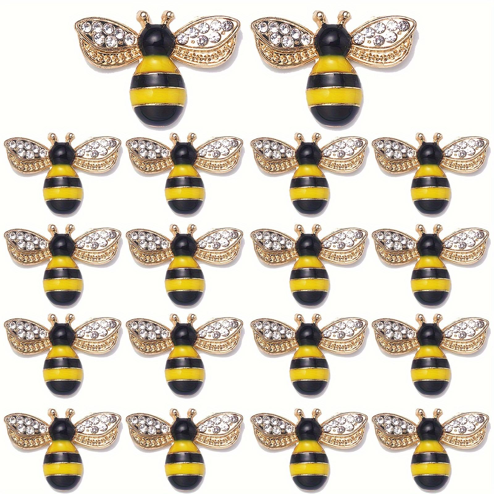 

Шармы-пчелки, украшения для рукоделия, шармы-медоносные пчелы, украшения, сплав, самоклеящиеся, раскрашенные, для DIY-рукоделия