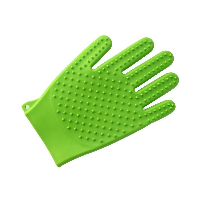 Silicone Dog Combing Glove Eco-Friendly Hair Remover for Dog and Cat Bath Spa Pet Fur Hair Brush