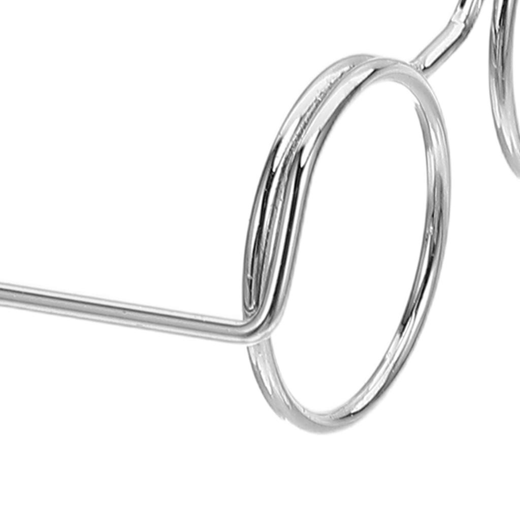 50Pcs Miniature Eyeglasses Realistic Wire Trim for DIY Crafts Dollhouse Accessories Mini Glasses for Decoration